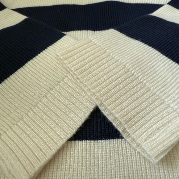 Zara Toddler Striped Navy and Cream Sweater Dress NWOT Size 4T - Picture 5 of 7
